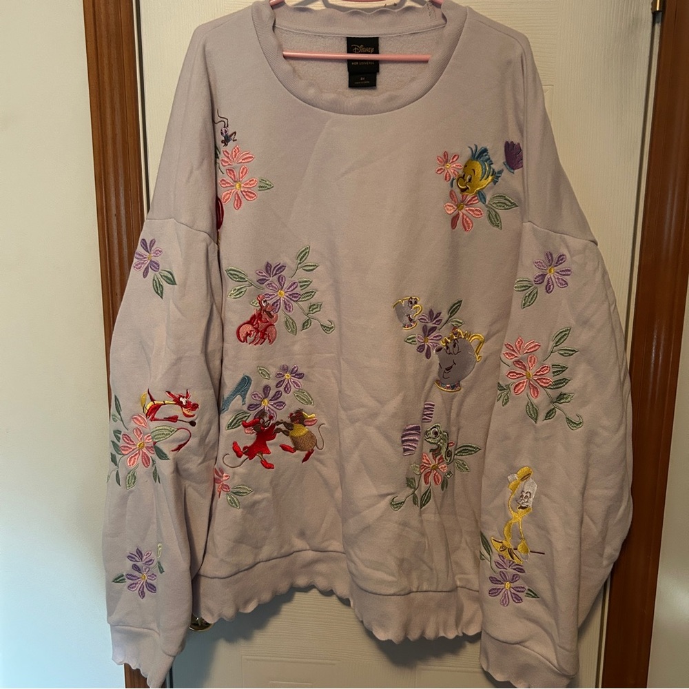 Disney Princess Sidekick Embroidered Sweatshirt